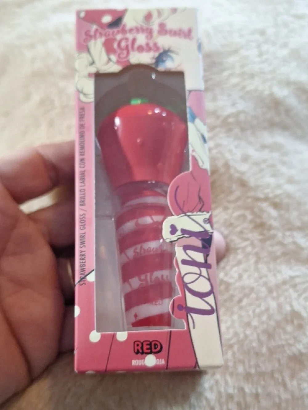 Strawberry Swirl Gloss Duo — Pink (Grape) & Red Lip Gloss